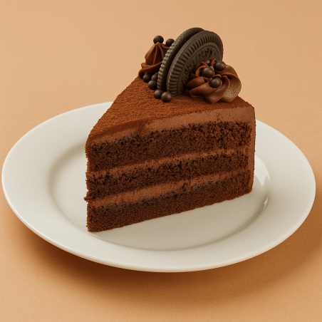 کیک شکلاتی با خامه شکلاتی